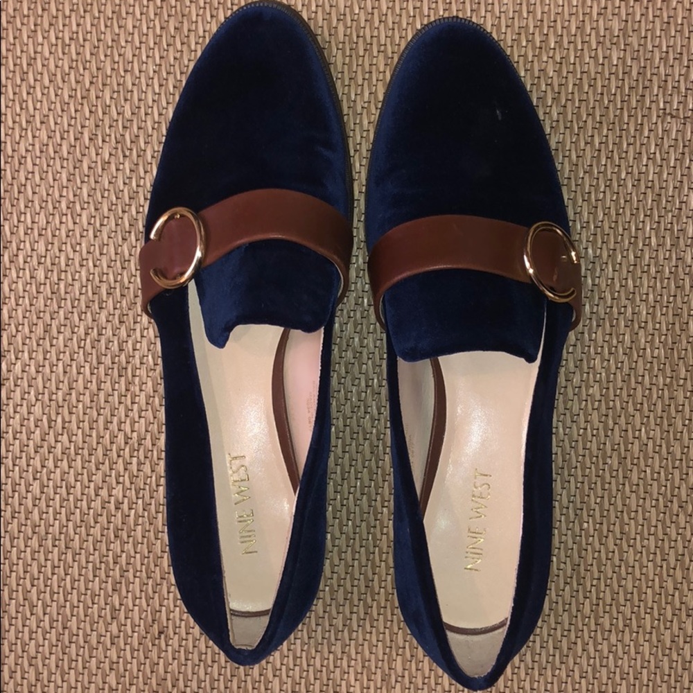 Never Worn Velvet Loafers